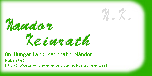 nandor keinrath business card